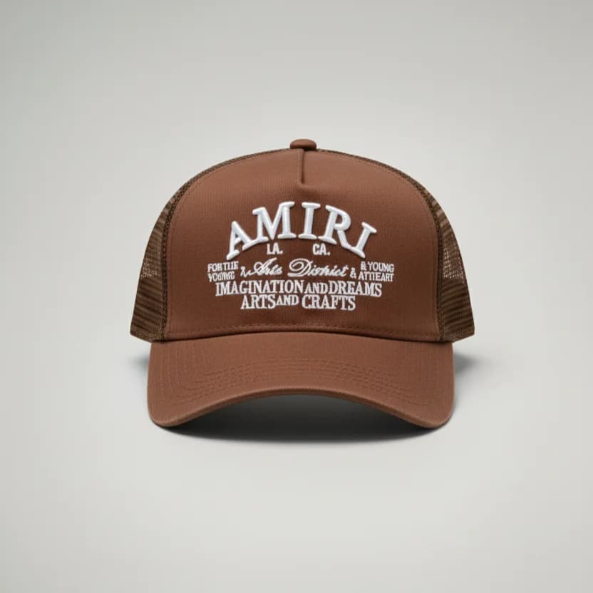 محصول AMIRI Cap قهوهای – نمای جلو