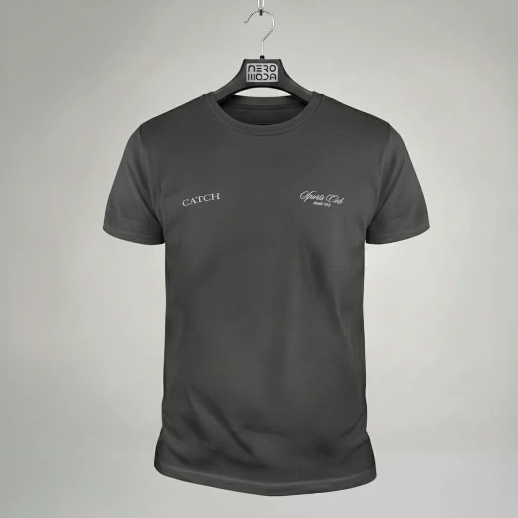 تی‌شرت Catch Dark Gray – نمای پشت