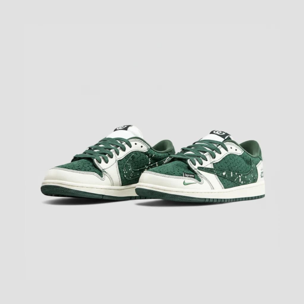 کتانی Nike Jordan 1 Low Green White 1
