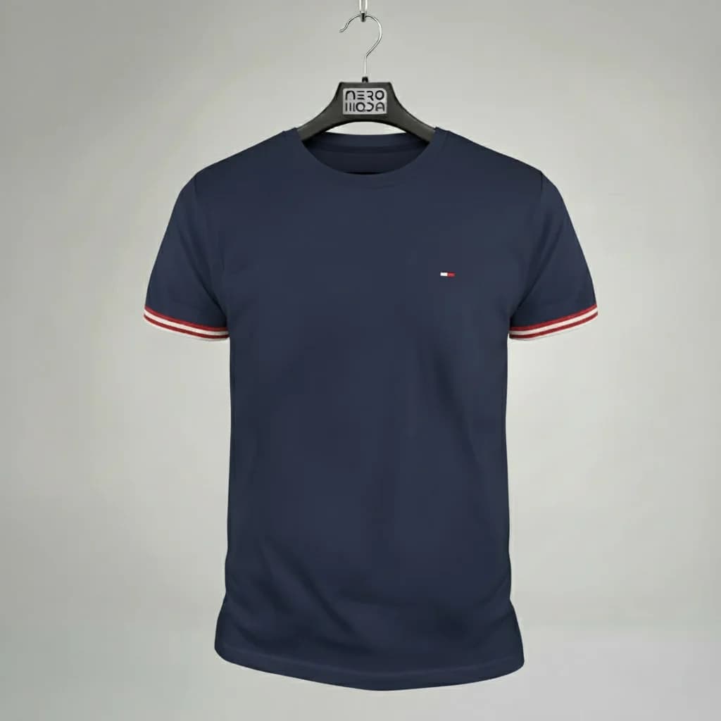 تی‌شرت tommy copy سرمه‌ای – نمای جلو