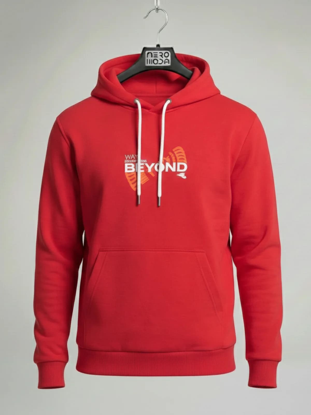 هودی مردانه ۳۶۱ درجه قرمز اورجینال طرح Beyond