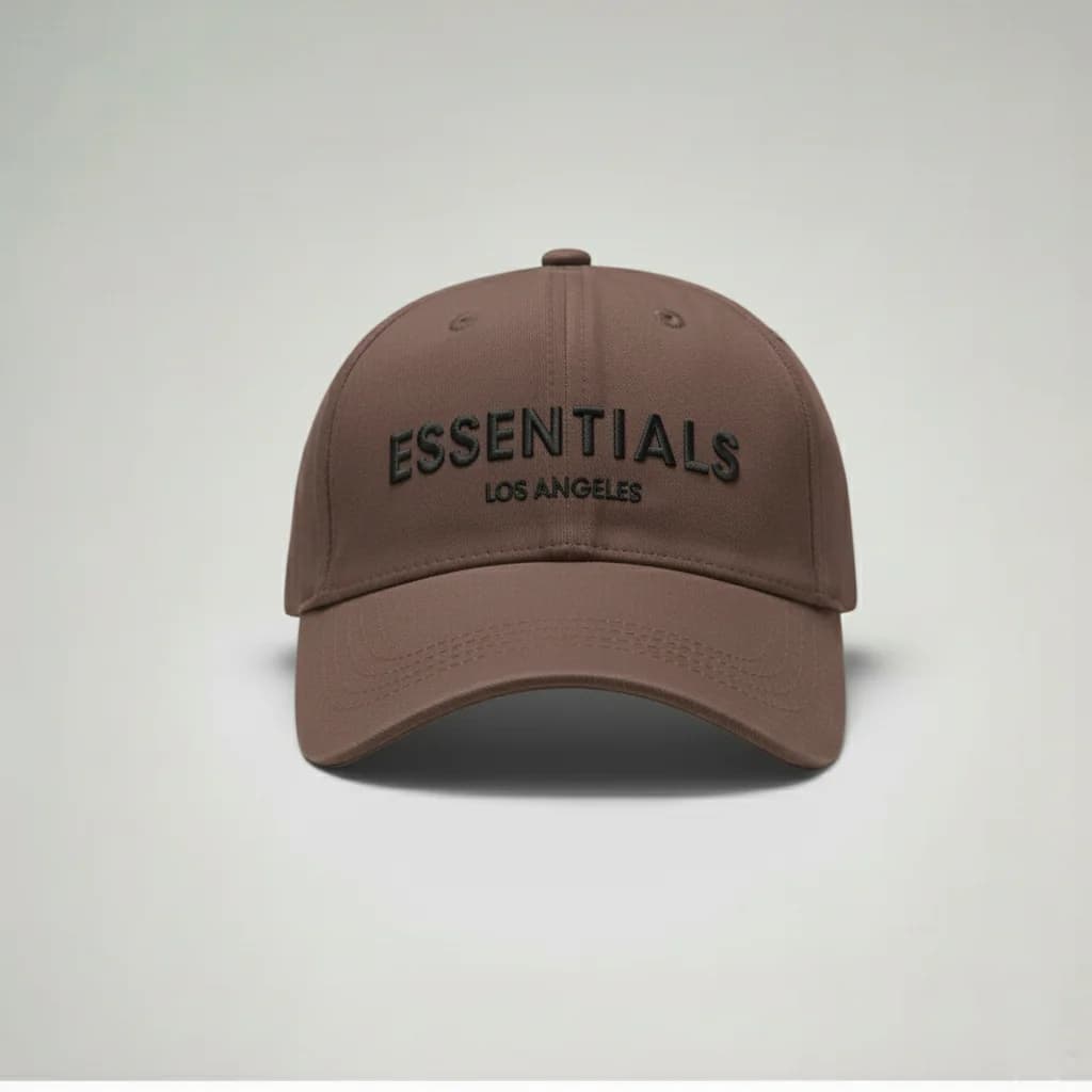 محصول Essentials Cap قهوهای – نمای جلو