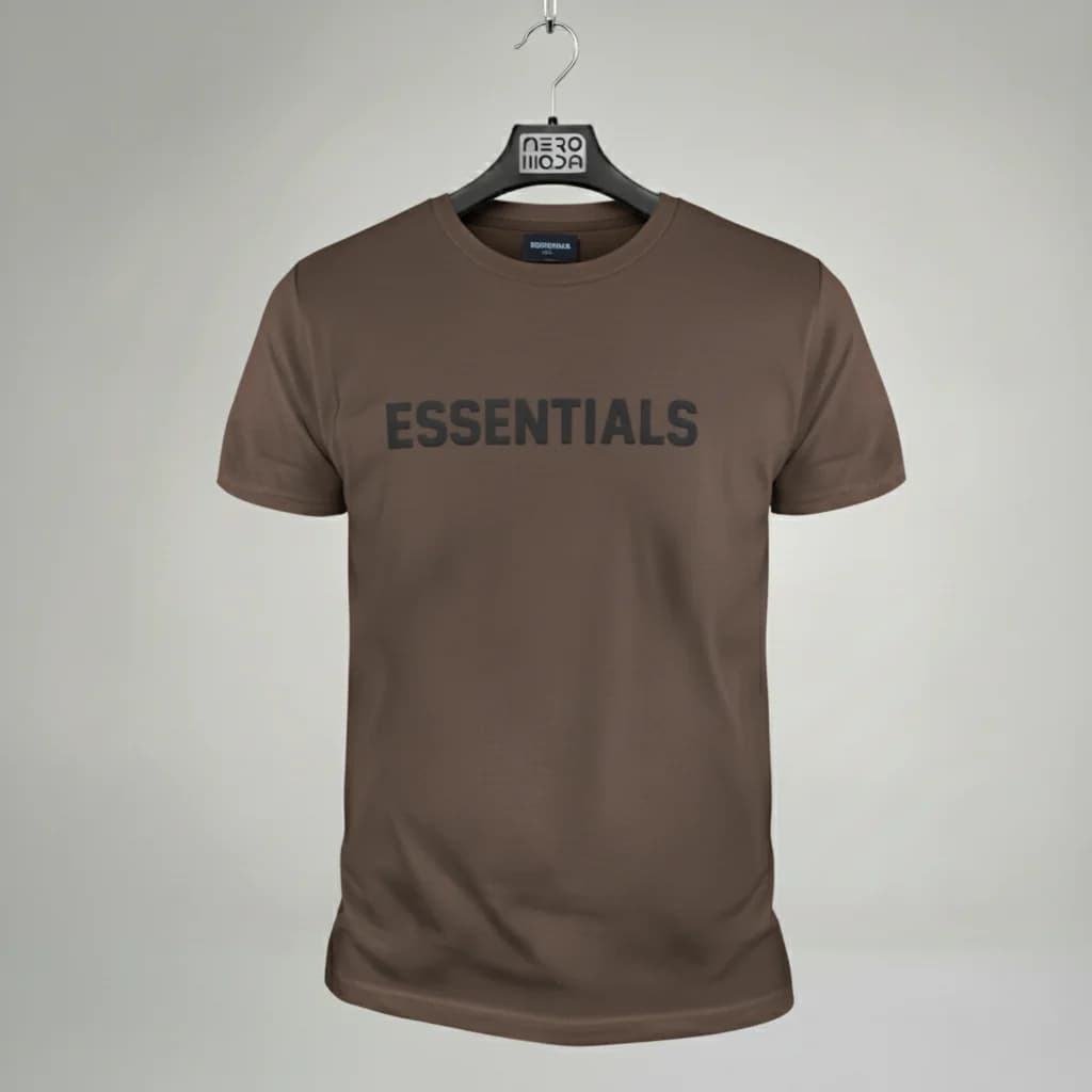 تیشرت Essentials darkbrown copy – نمای جلو