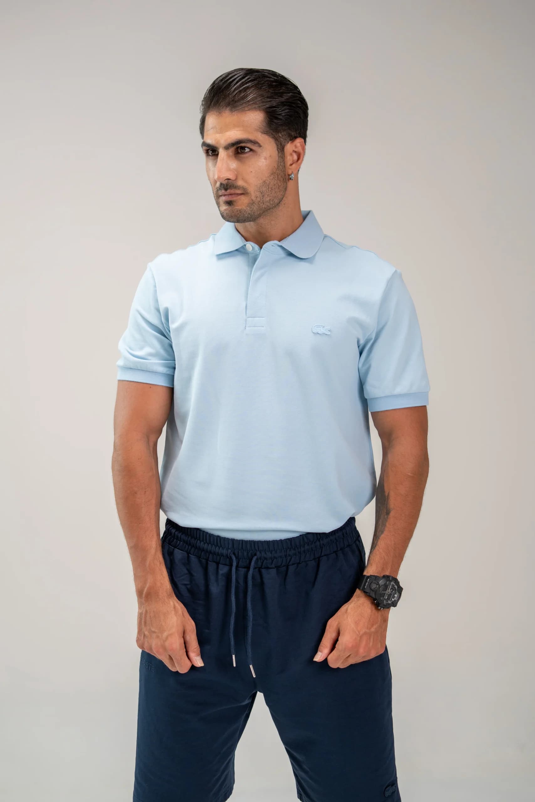 محصول Lacoste Polo lightblue 03 scaled – نمای جلو