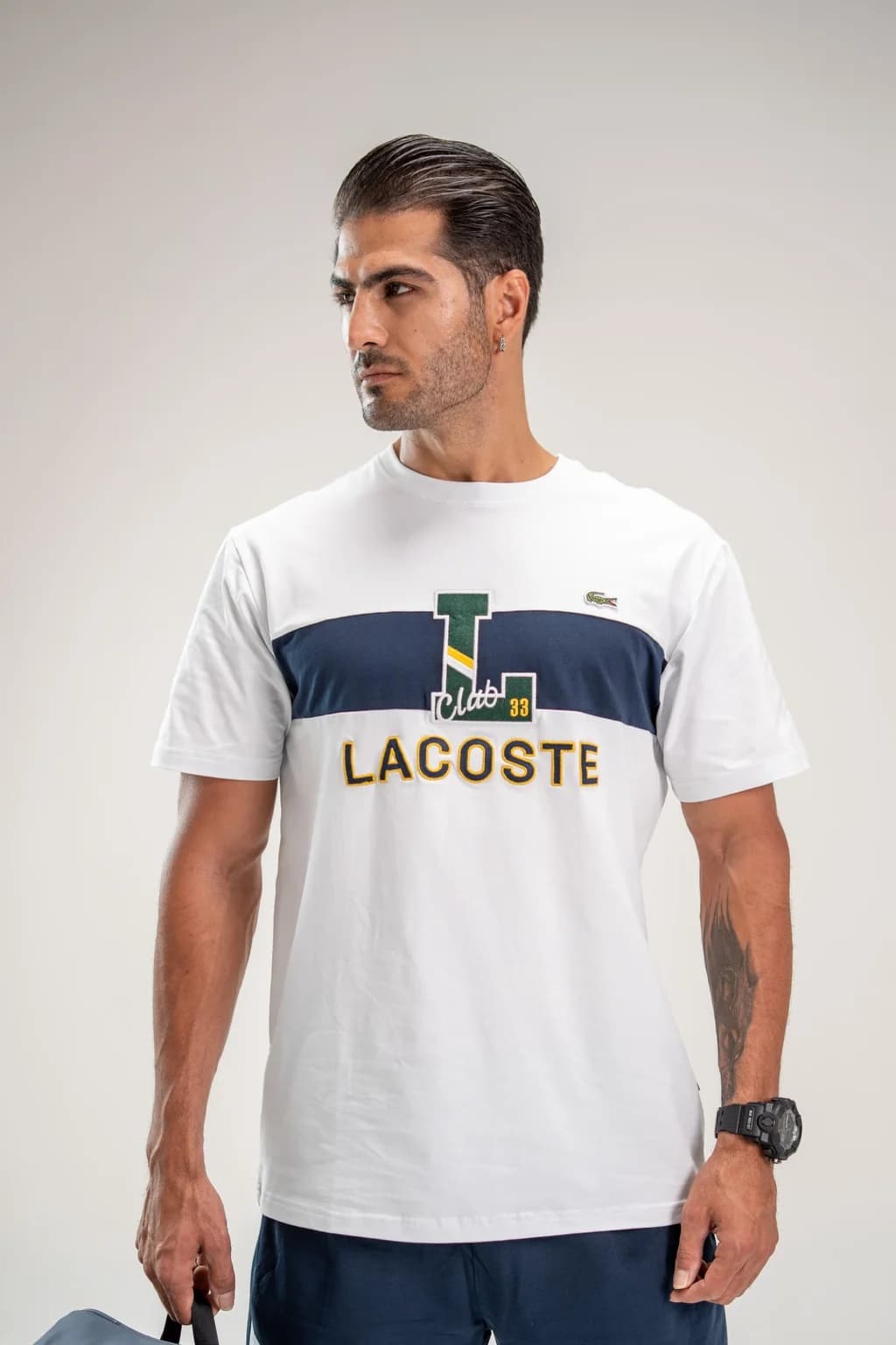 تیشرت Lacoste lightblue – نمای پشت