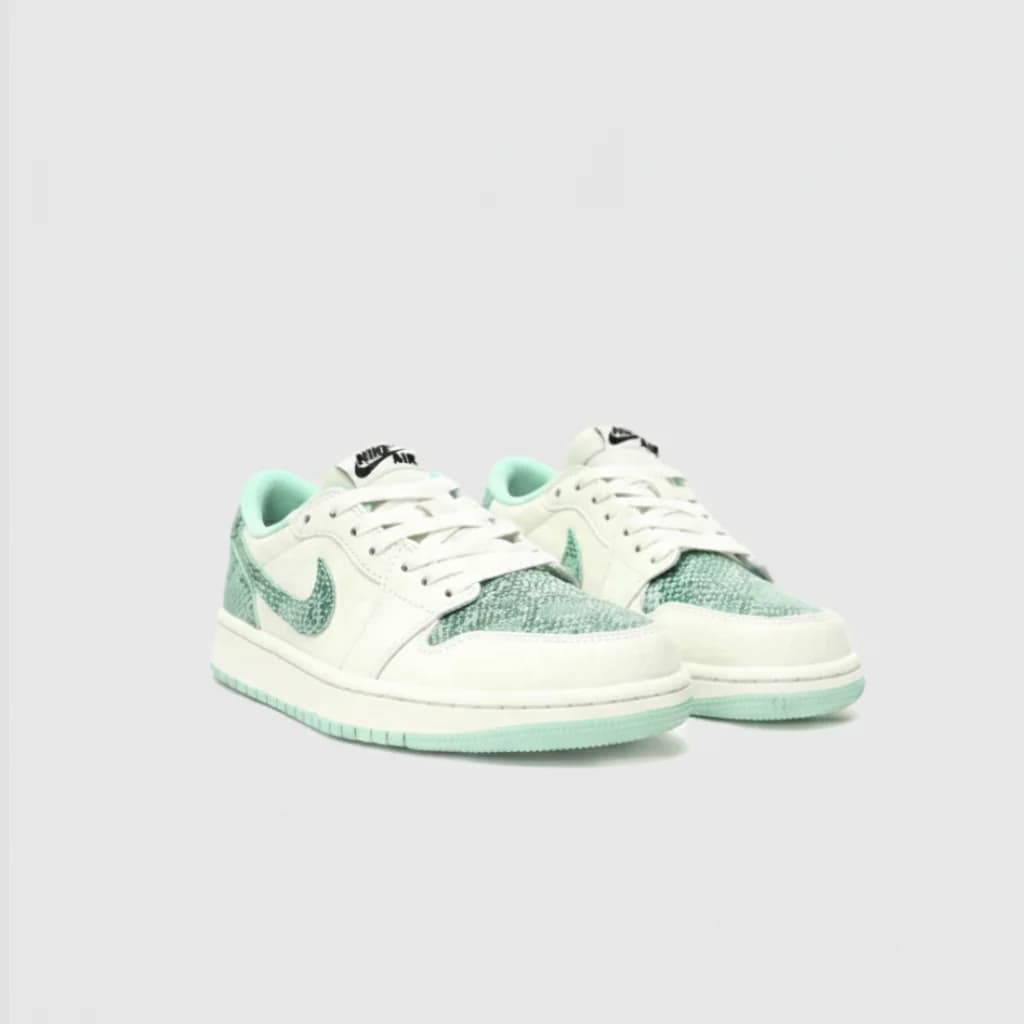 کتانی Nike Air Jordan 1 Low Green Python Top