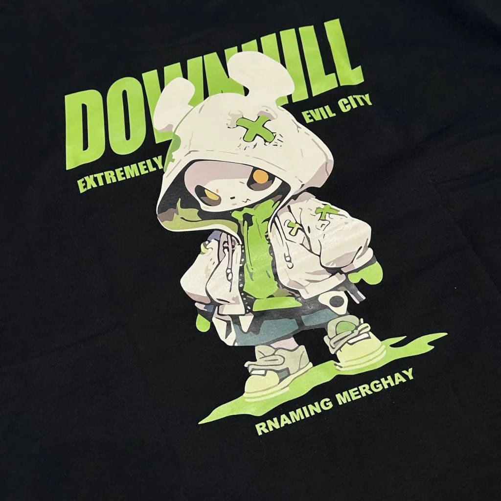 تیشرت Neromoda Downhill closeup graphic black مشکی