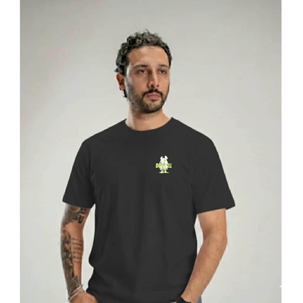 تیشرت Neromoda Downhill black مشکی – نمای تنخور