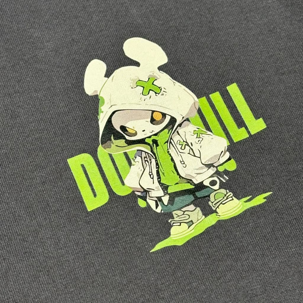 تیشرت Neromoda Downhill closeup graphic gray طوسی