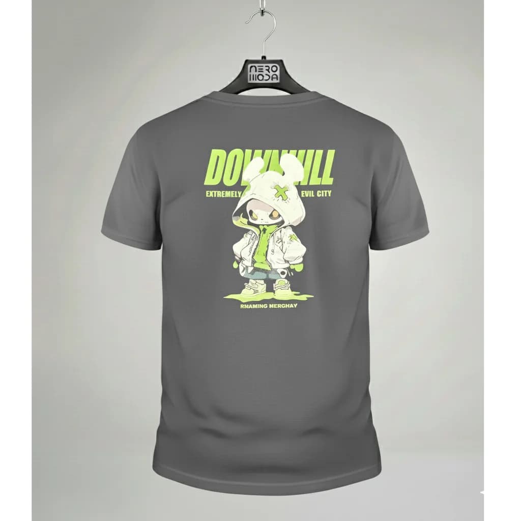 تیشرت Neromoda Downhill gray طوسی – نمای آویز