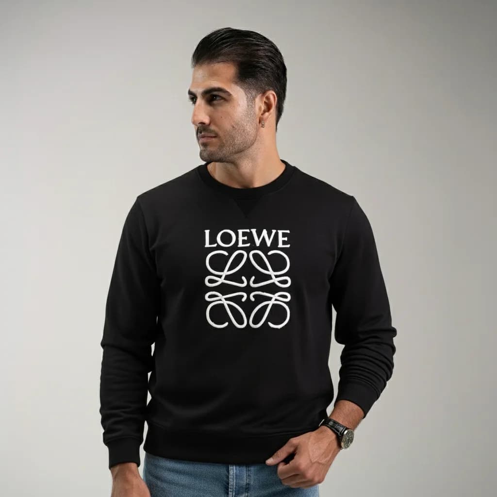 سویشرت Loewe مشکی – نمای تنخور