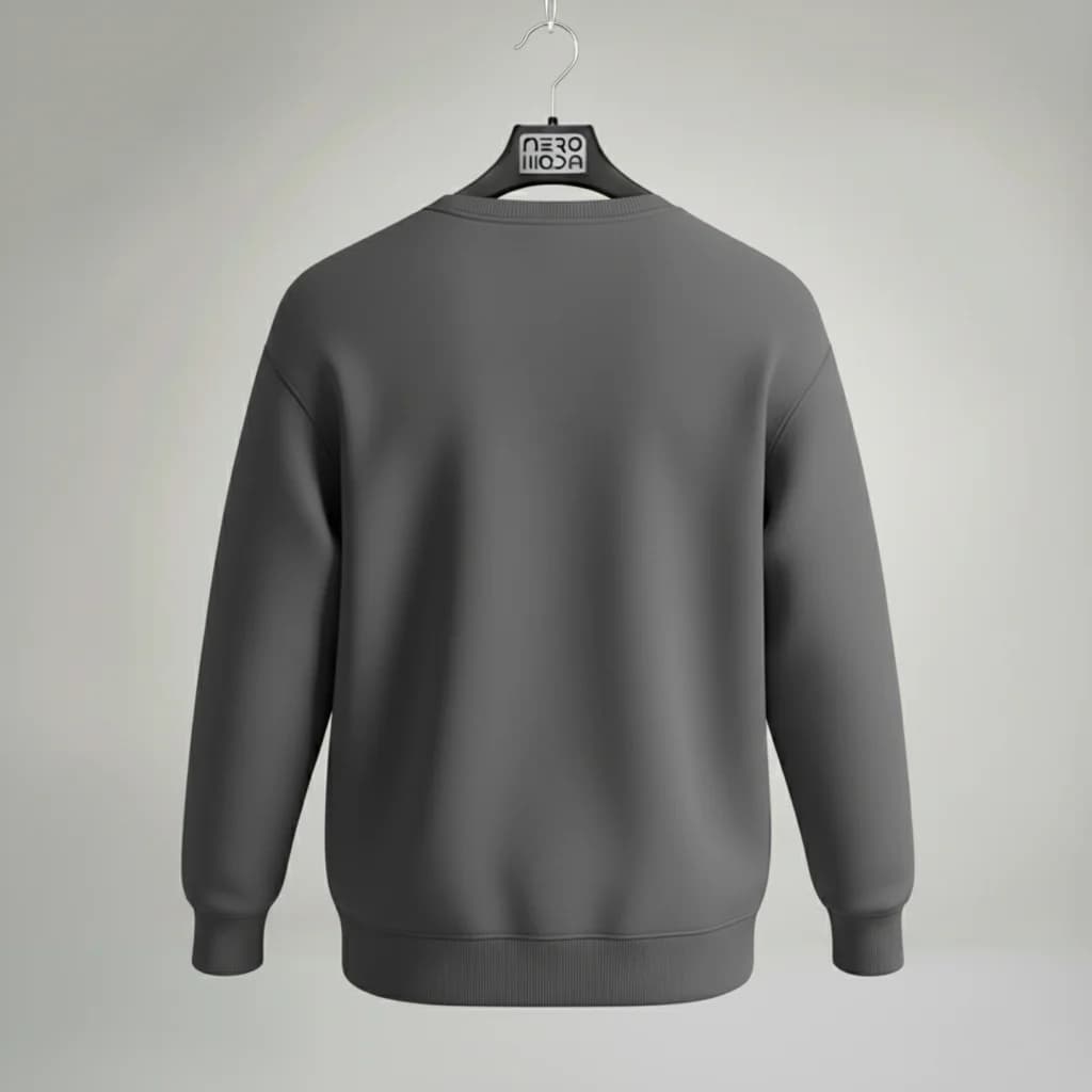 سویشرت neromoda crewneck طوسی – نمای آویز