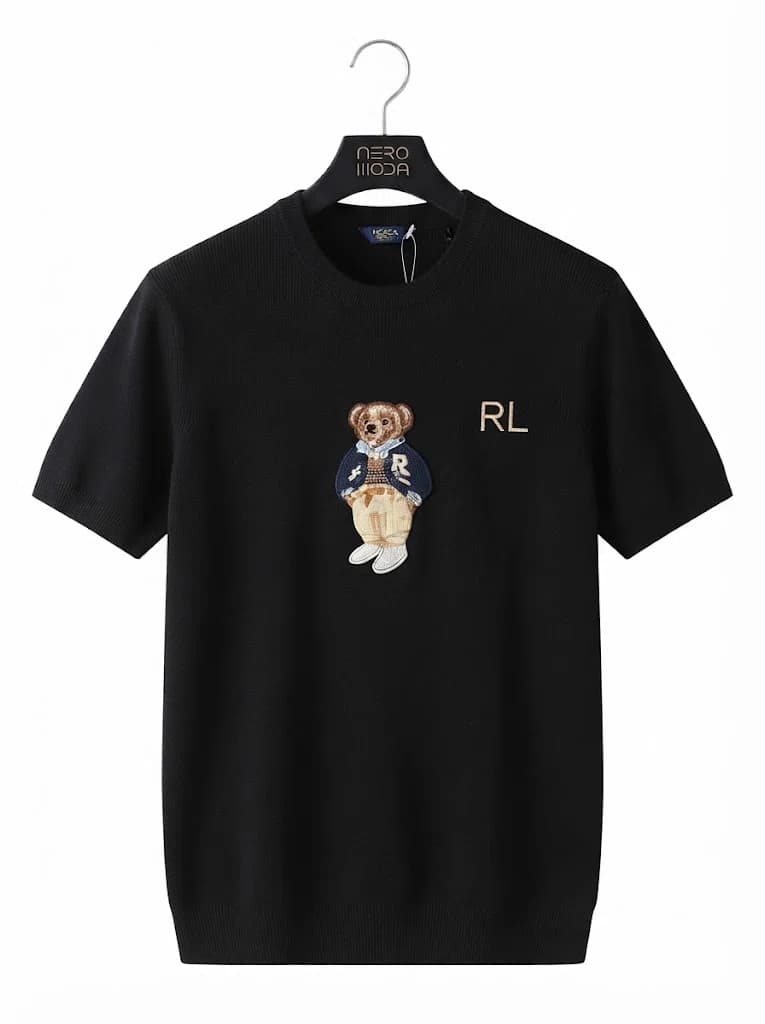 تی شرت بافت یقه گرد POLO PL55